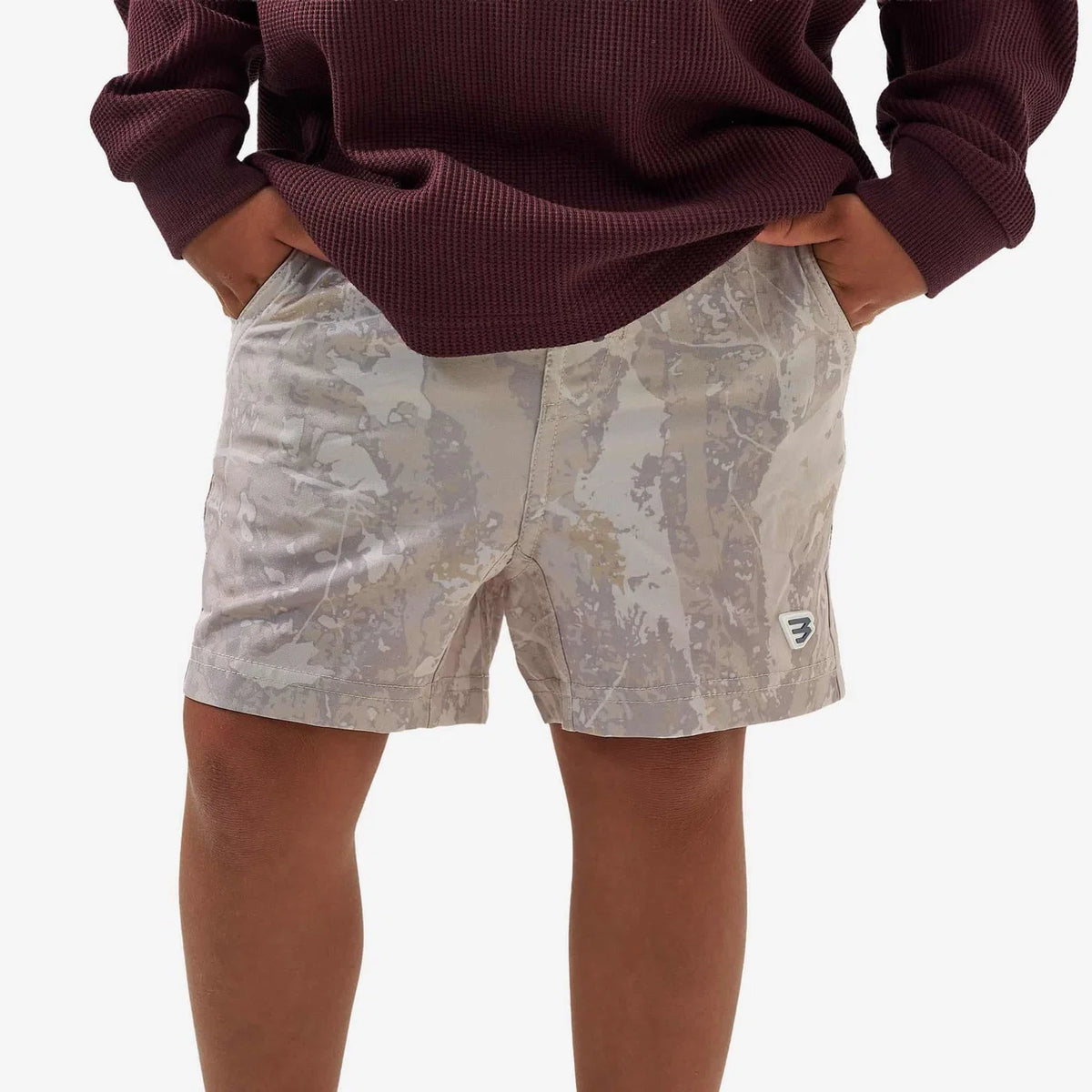 Drifter Camo Burlebo Youth Athletic Shorts
