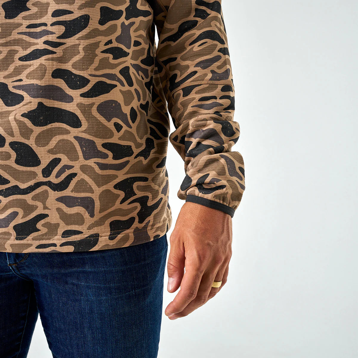 Blaze Tech Quarter Zip Gauge Camo Jacket