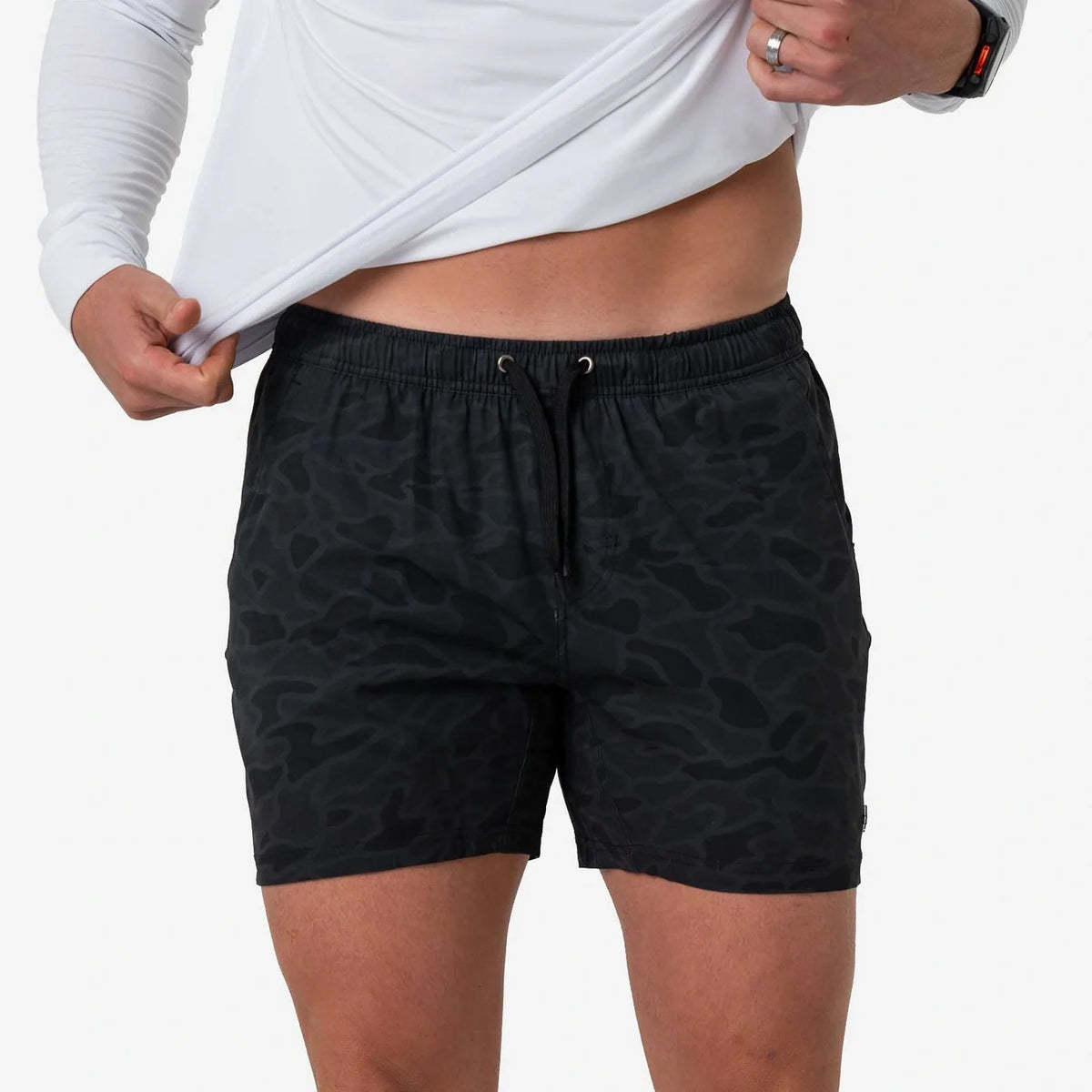 Black Camo Burlebo Athletic Shorts