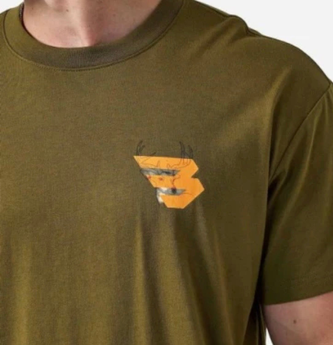 Men's Burlebo Hunter Green
Deer Flying B Logo Short Sleeve Tee Fl/ Tx SST-DRFB-HNTG