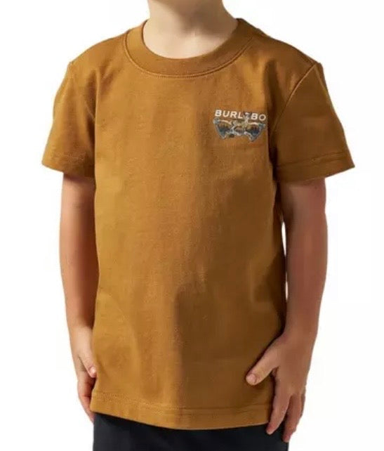 Bow Hunter Youth Burlebo T Shirt Light Brown Fl/ Tx