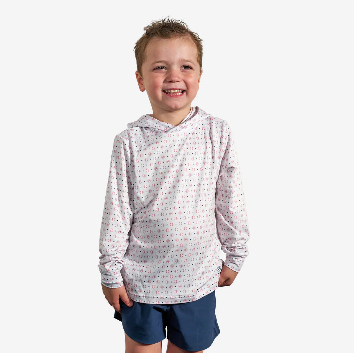 Baseball Youth Burlebo Performance Hoodie with UPF 50 Sun Protection