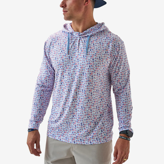 Old Glory Performance Hoodie with UPF 50 Protection Burlebo
Fl/Tx