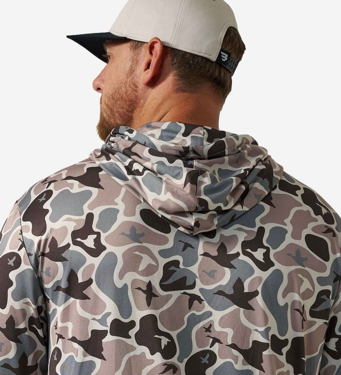 Mallard Mayhem Burlebo Performance Hoodie UPF 50 Sun Protection Fl/Tx