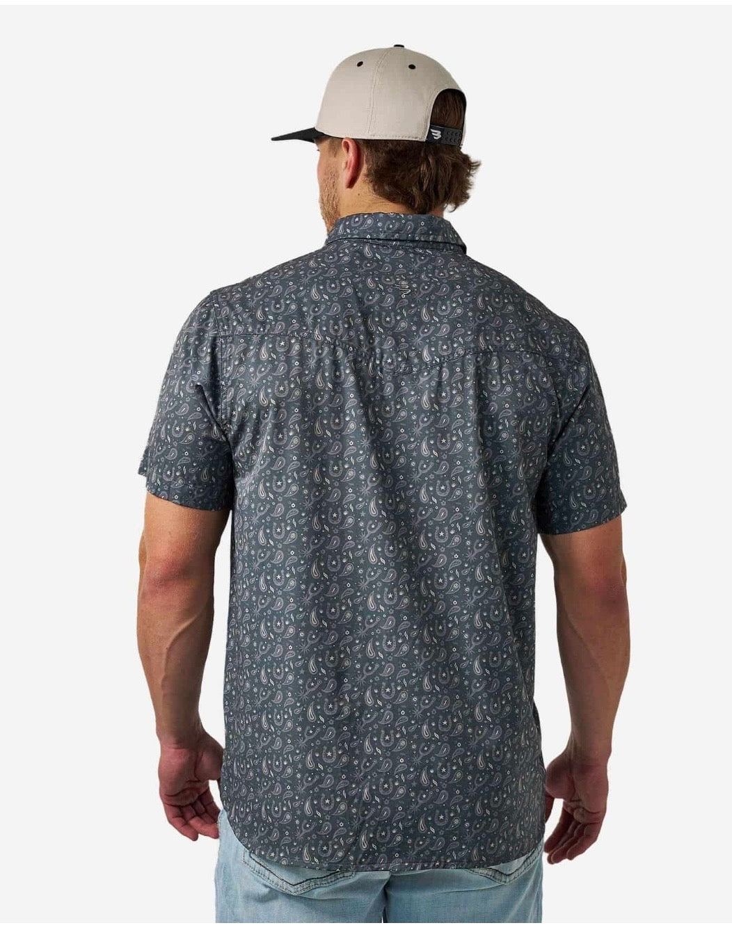 Paisley Spurs Burlebo Western Performance Shirt with Pearl Snaps Fl/ Tx