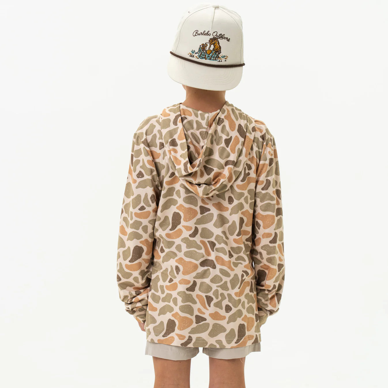 Venado Camo Youth Burlebo Performance Hoodie UPF 50