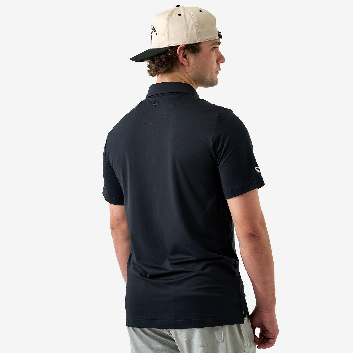Black Burlebo Performance Polo Pp-BLK FL/Tx