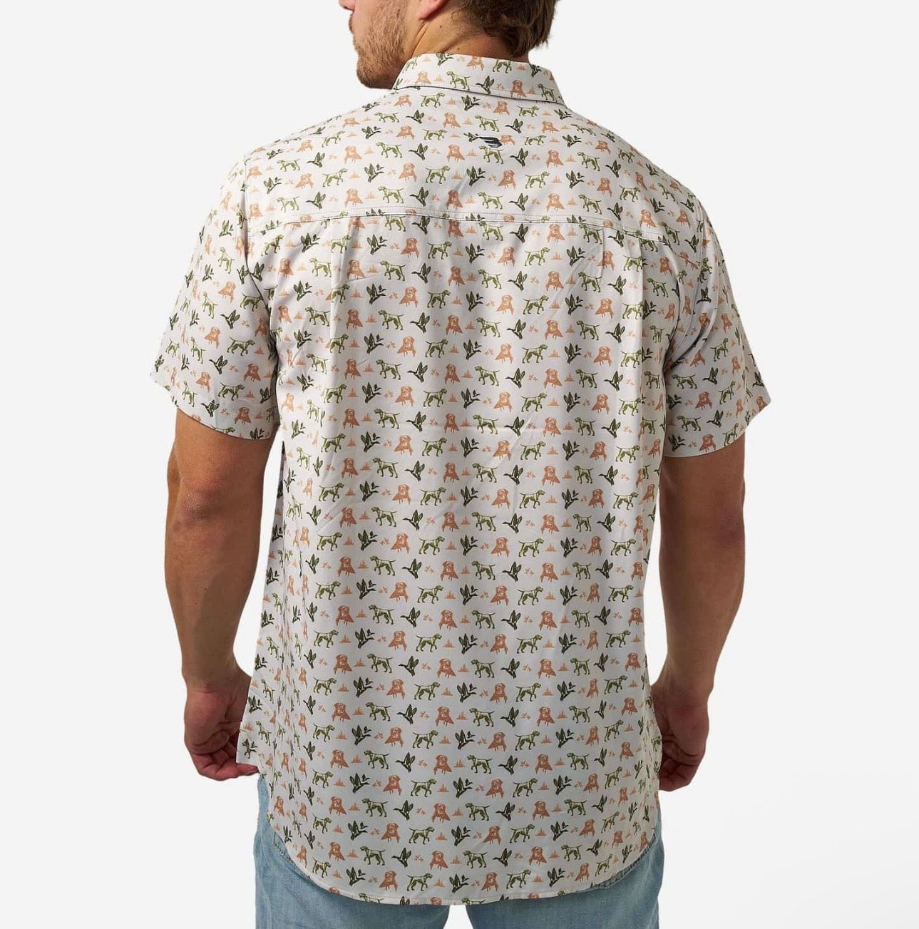 Mallard Duck Dog Performance Button Up Burlebo Fl