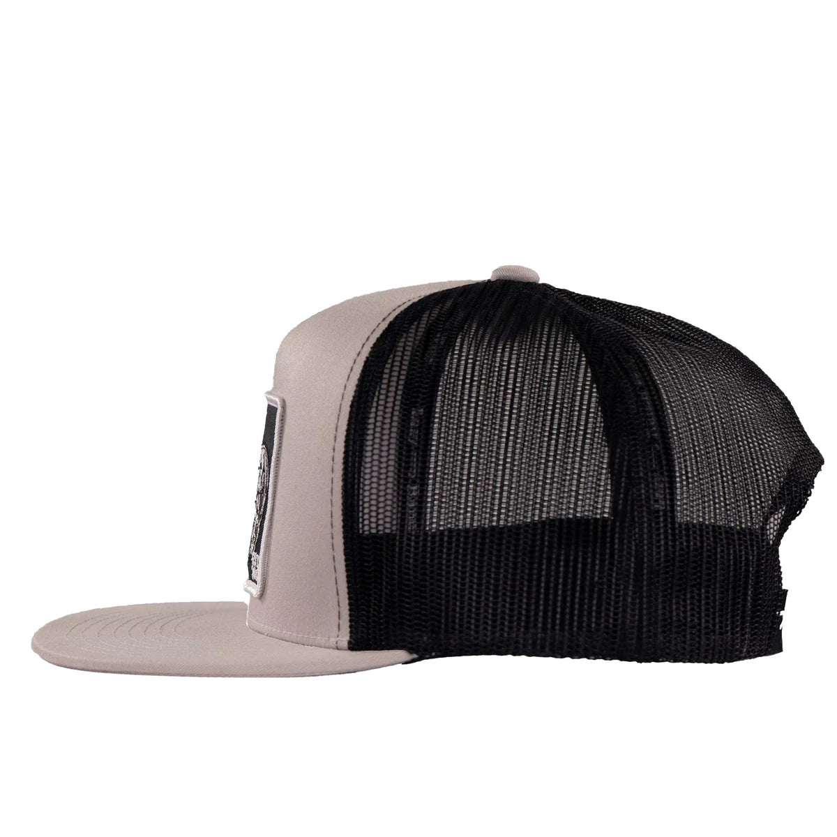 LAZY J RANCH SILVER GREY & BLACK DUSK SUNSET CLASSIC FIVE PANEL
TRUCKER HAT