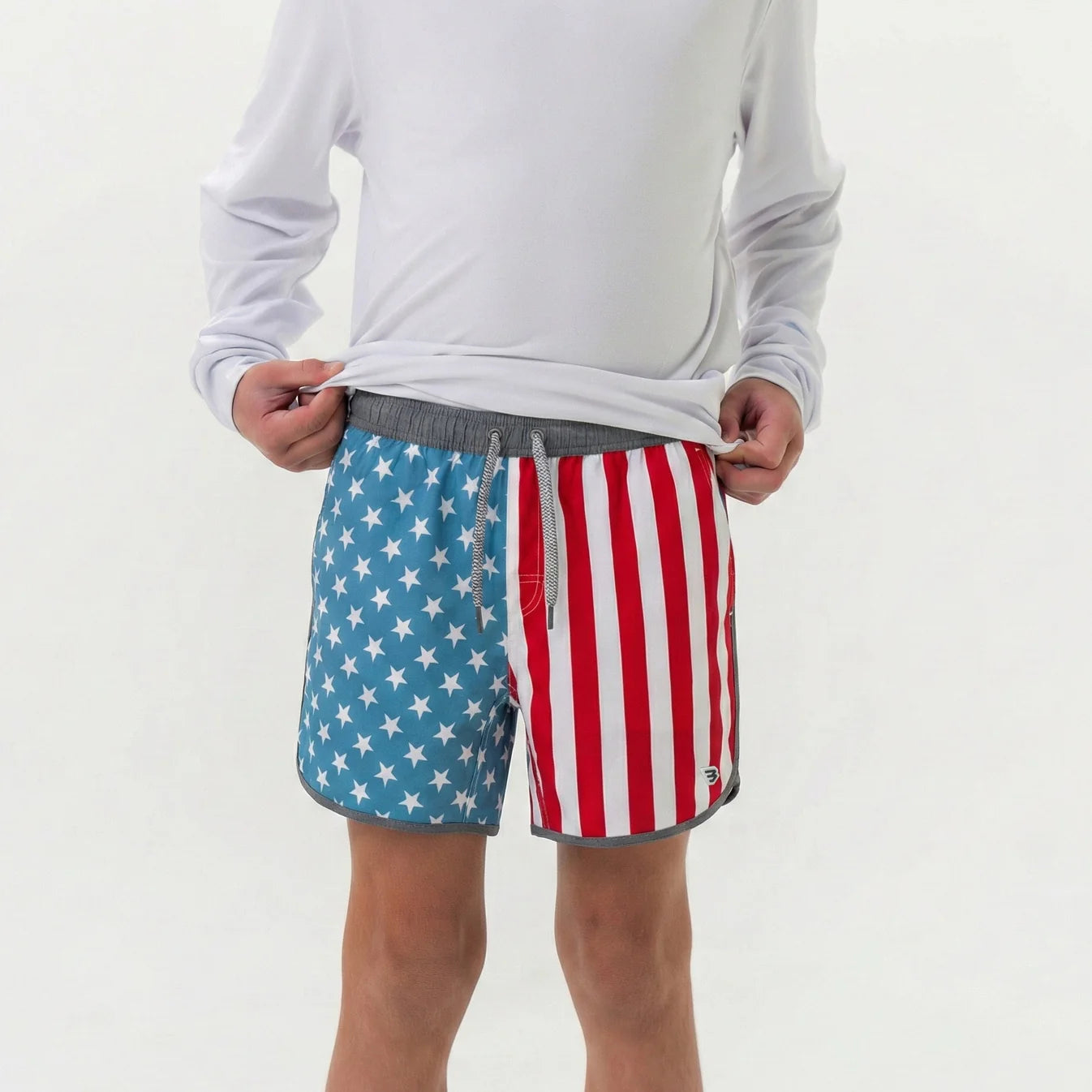 Youth Throwback USA Burlebo Swim Trunks