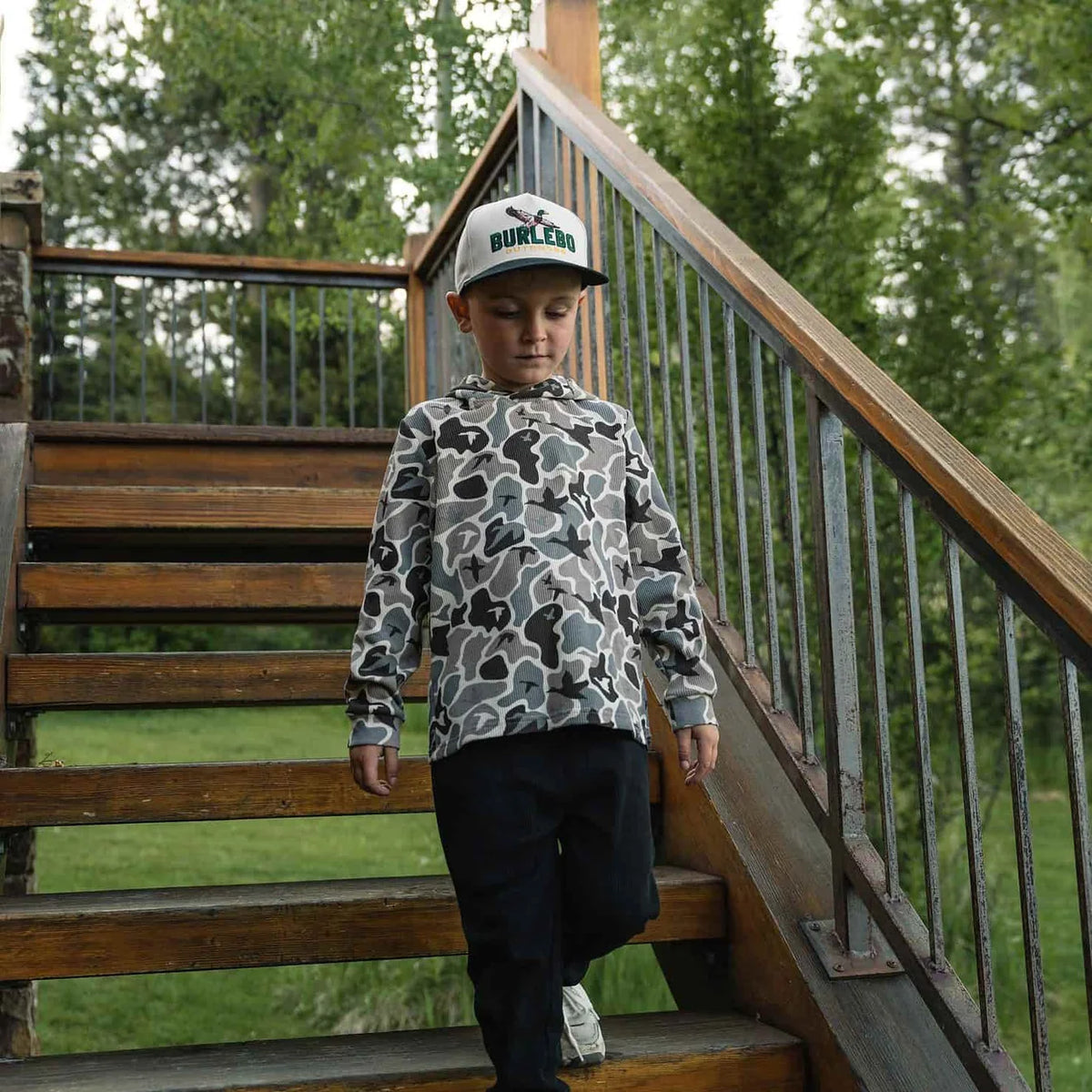 Mallard Mayhem Burlebo Youth Thermal Hoodie