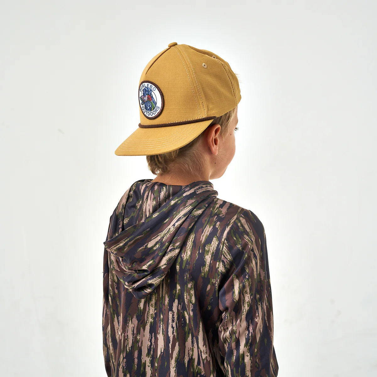 Youth Midland Camo Burlebo Performance Hoodie with UPF 50 Sun Protection