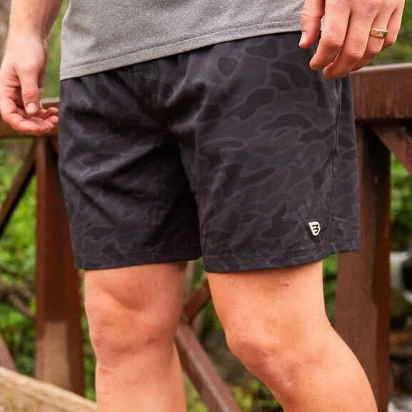 Black Camo Burlebo Athletic Shorts