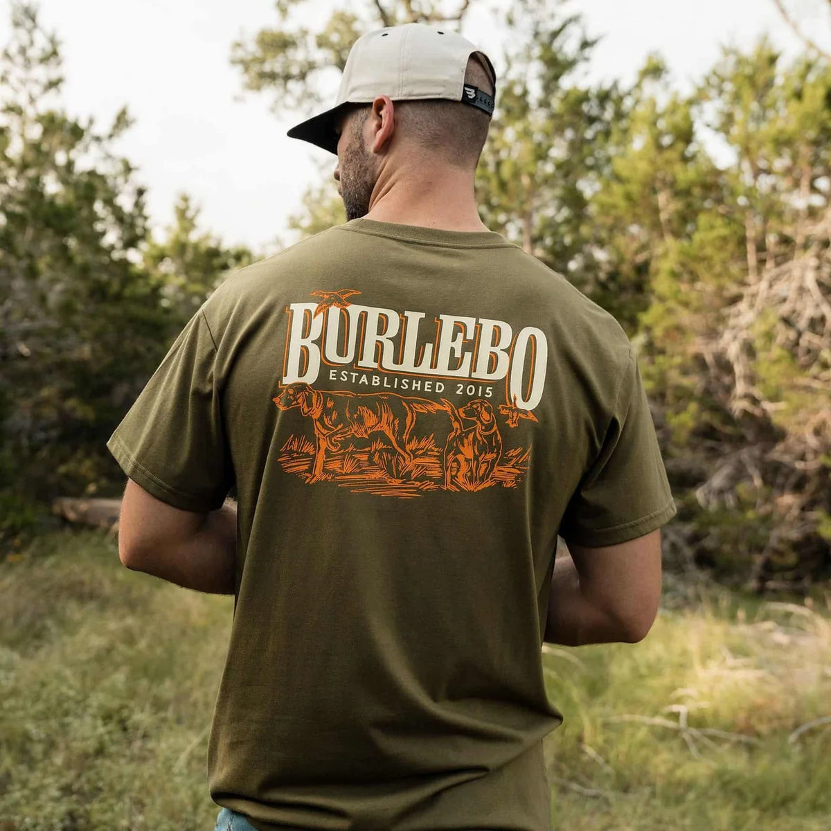 Hunting Dogs Burlebo Hunter Green Graphic T Shirt Fl
