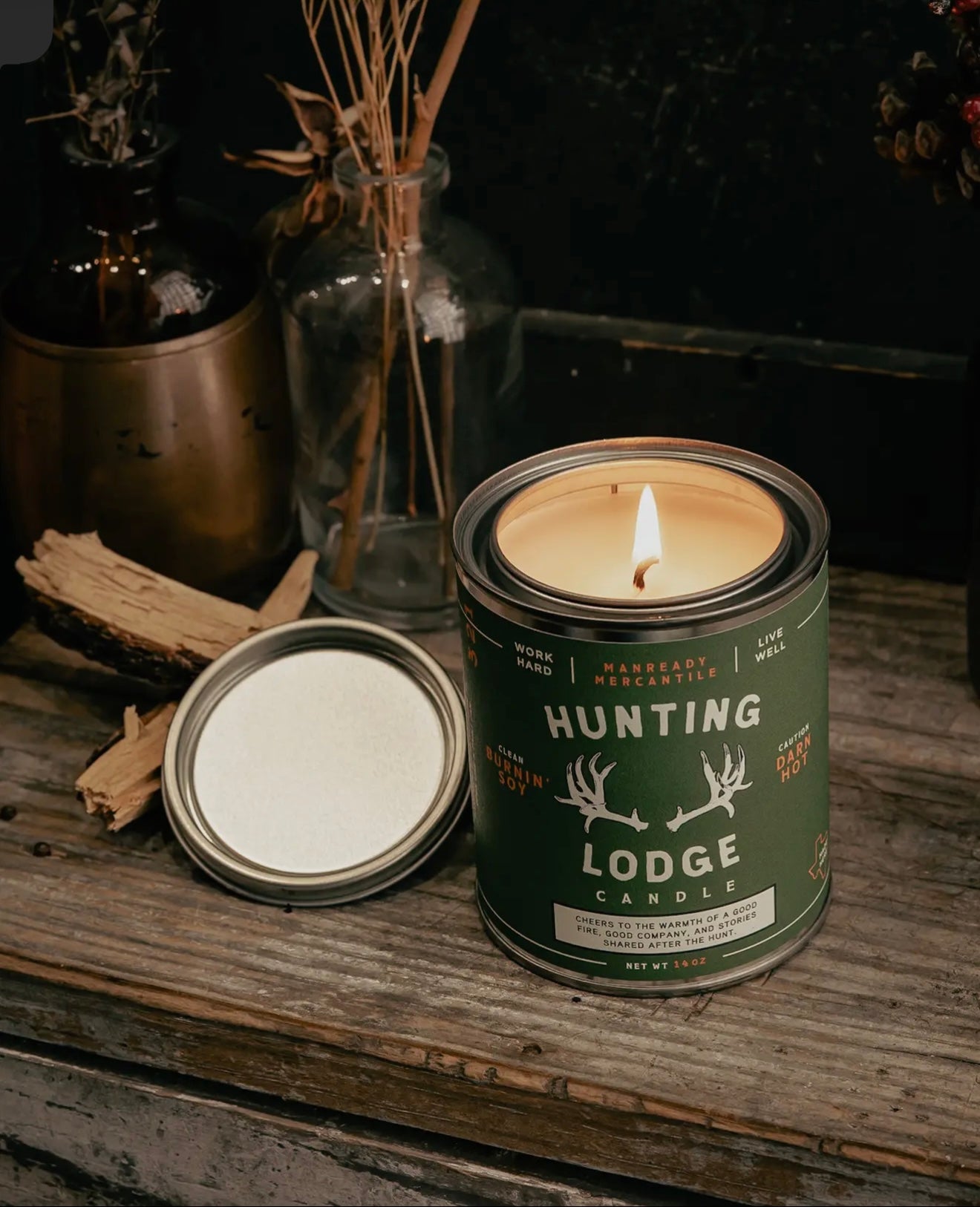 Americana Series Men’s Paint Can Candle 14 Oz (Small town Rodeo, Hunting Lodge, or Gone Fishing)