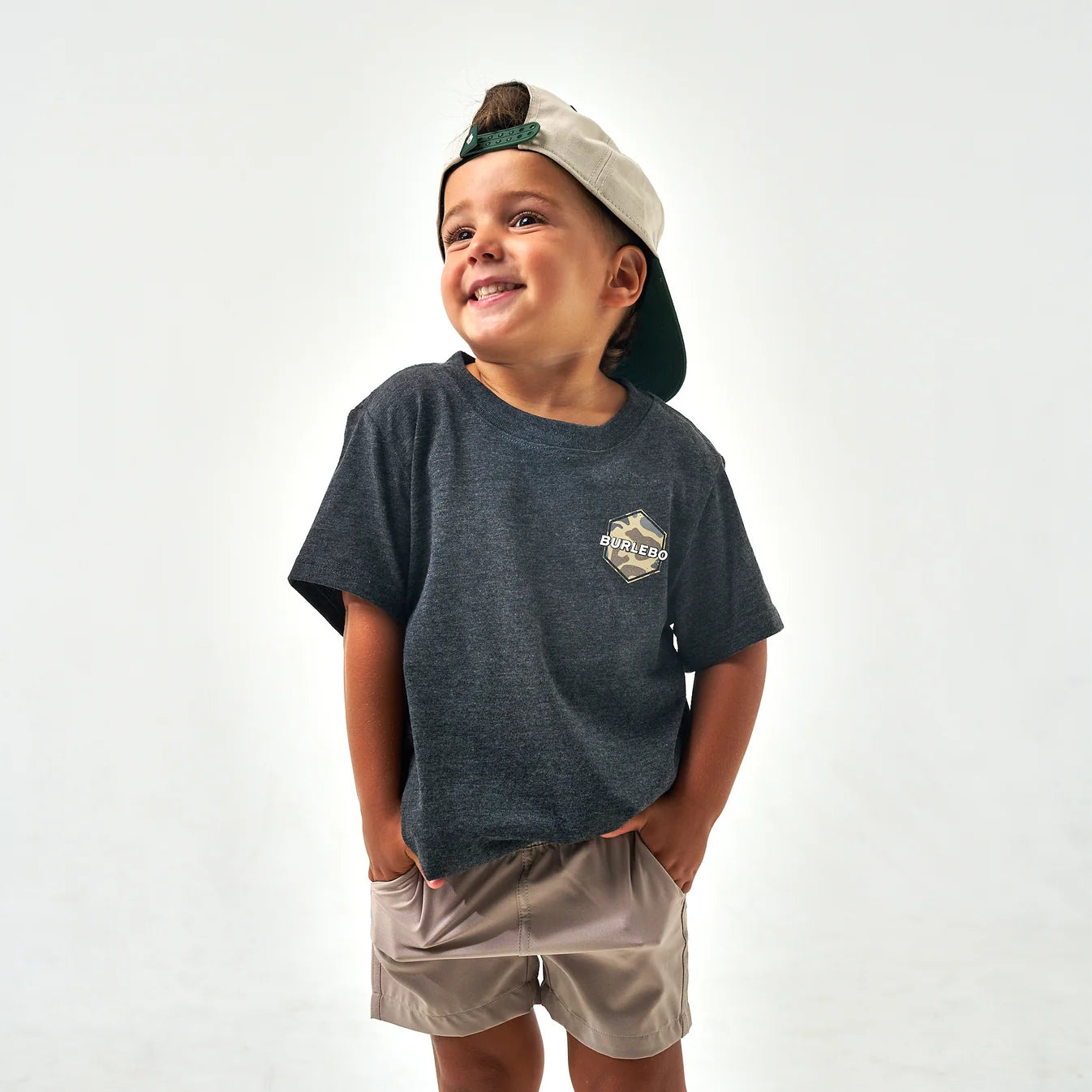 Rad Dude Heather Black Burlebo Short Sleeve Graphic T shirt