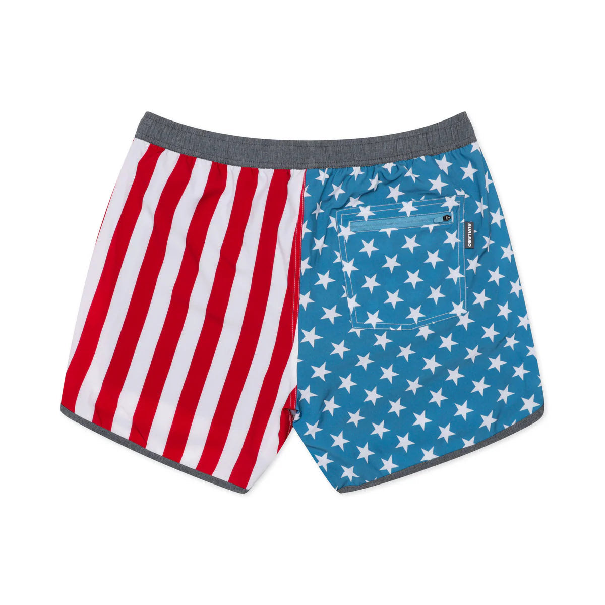Throwback USA American Flag Burlebo Swim Trunks