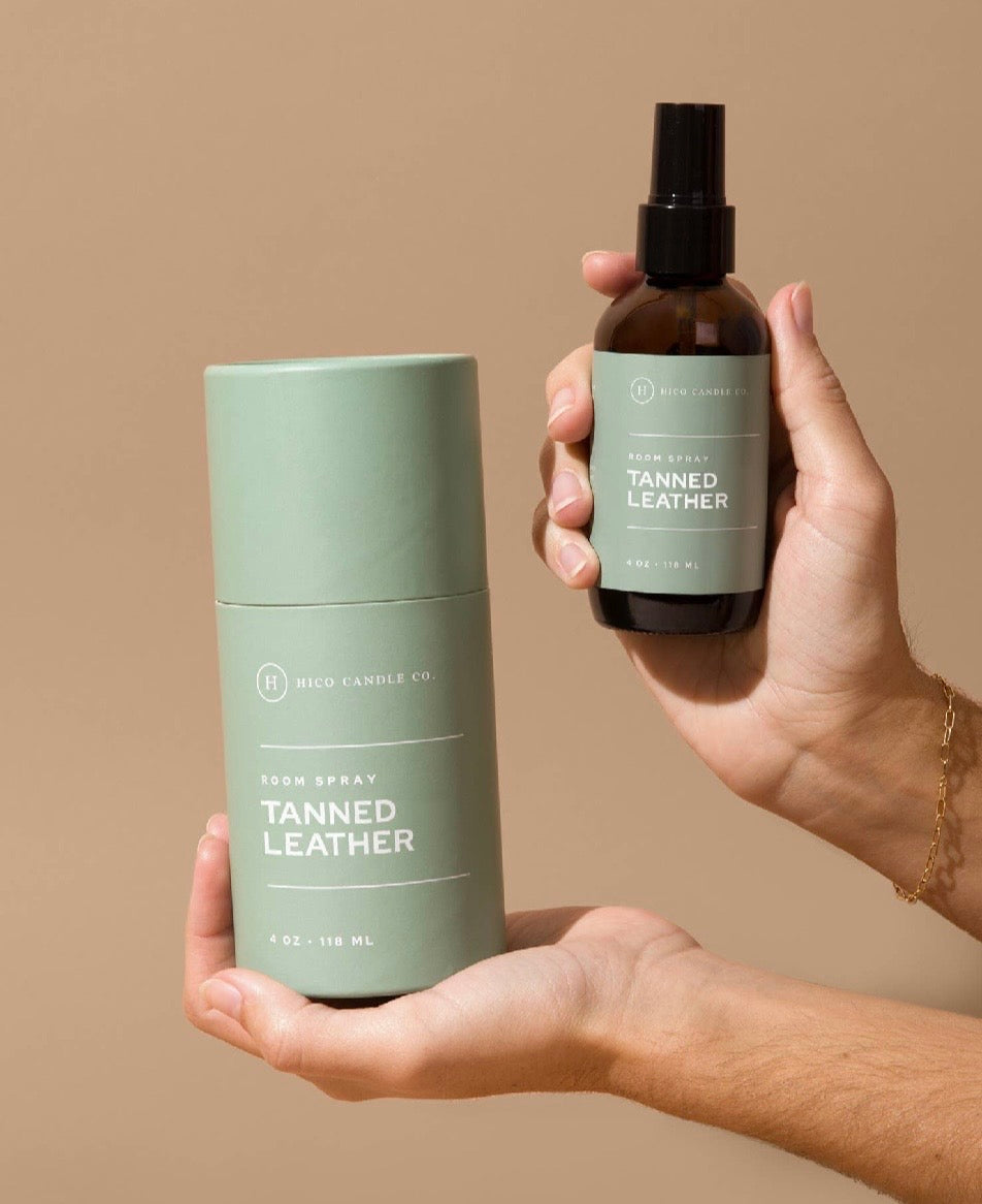 Tanned Leather Hico Deluxe Room Spray