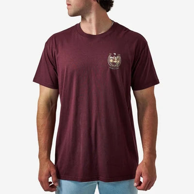 Horseshoe Maroon Burlebo Short Sleeve T Shirt