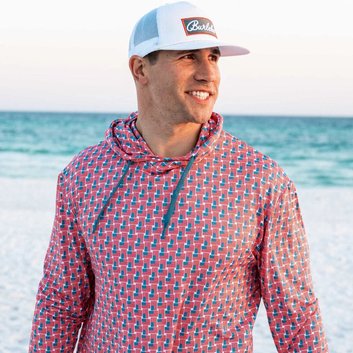 American Flag Performance
Hoodie Burlebo UPF 50
Protection Fl/Tx