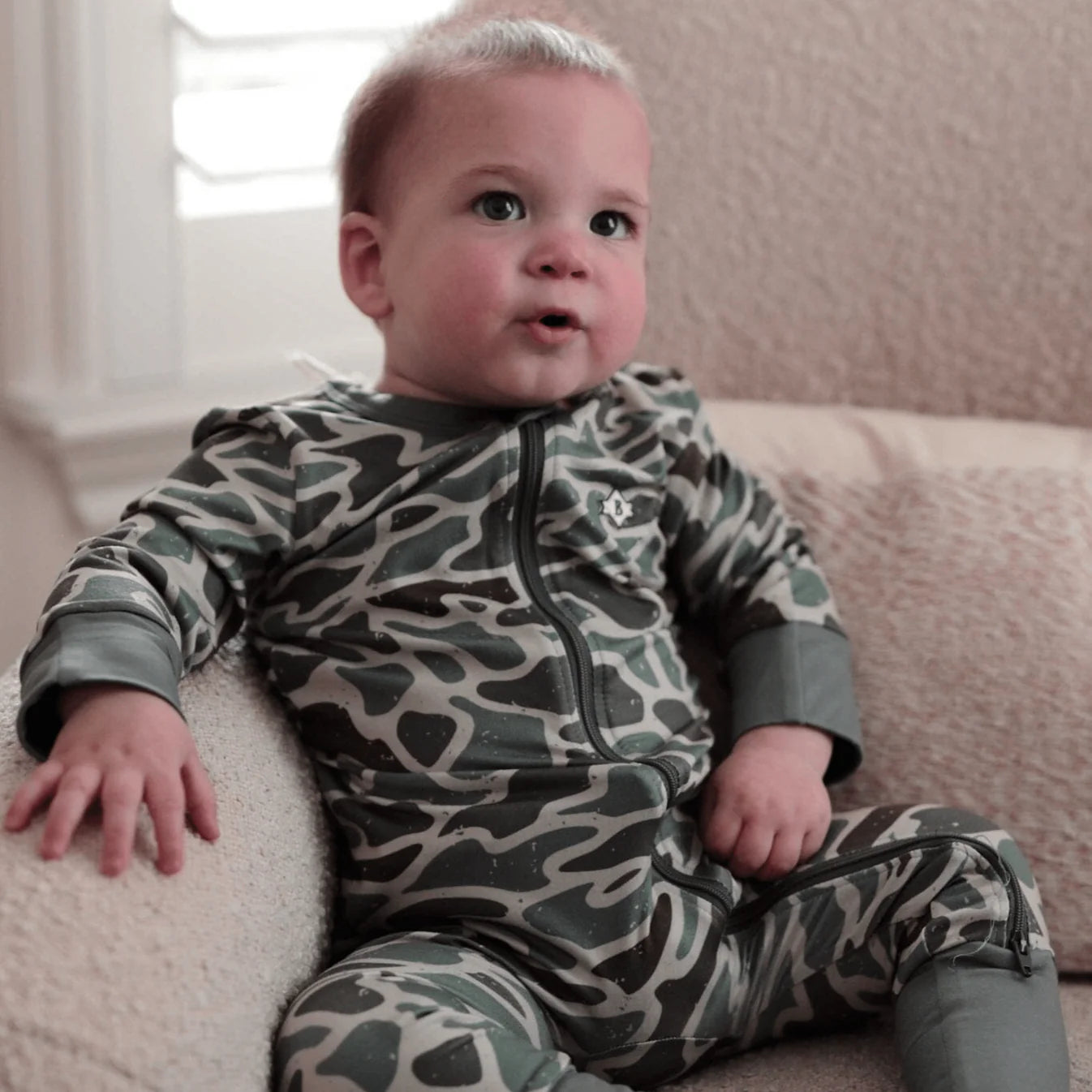 Retro Duck Camo Burlebo Baby Zip Up
