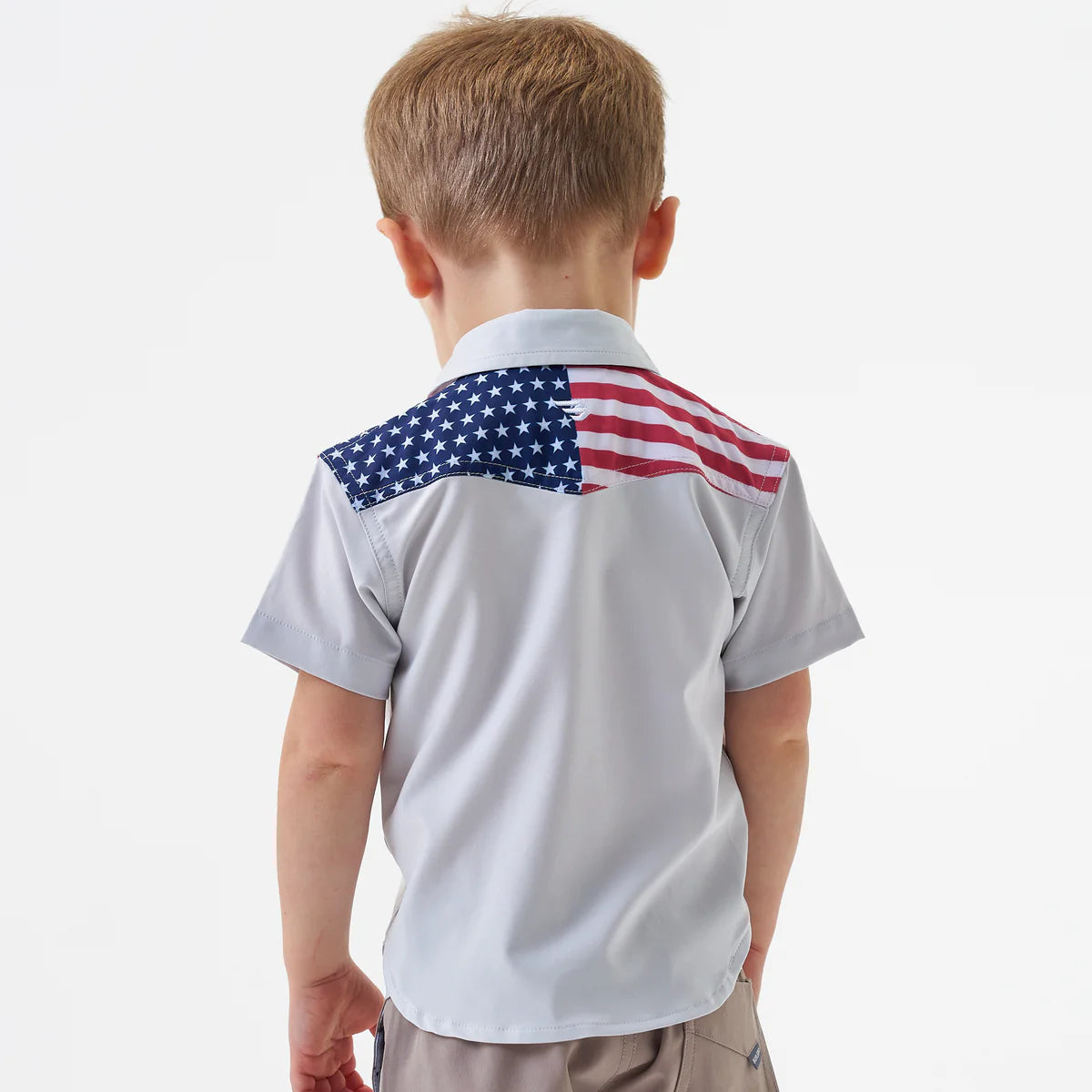 Youth Performance Western Shirt - Burlebo All American Fl/ Tx