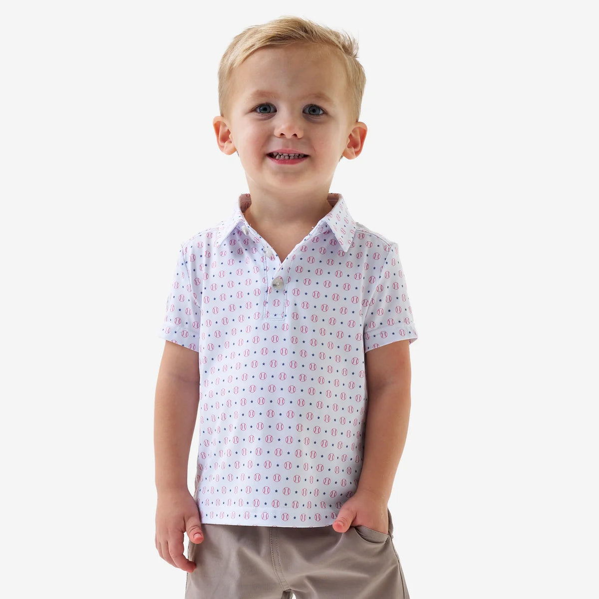 Baseball Youth Performance Polo Burlebo Fl