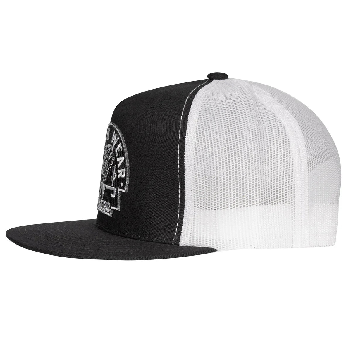 Lazy J Ranch Black & White Black Arrowhead Classic Five Panel Trucker Hat