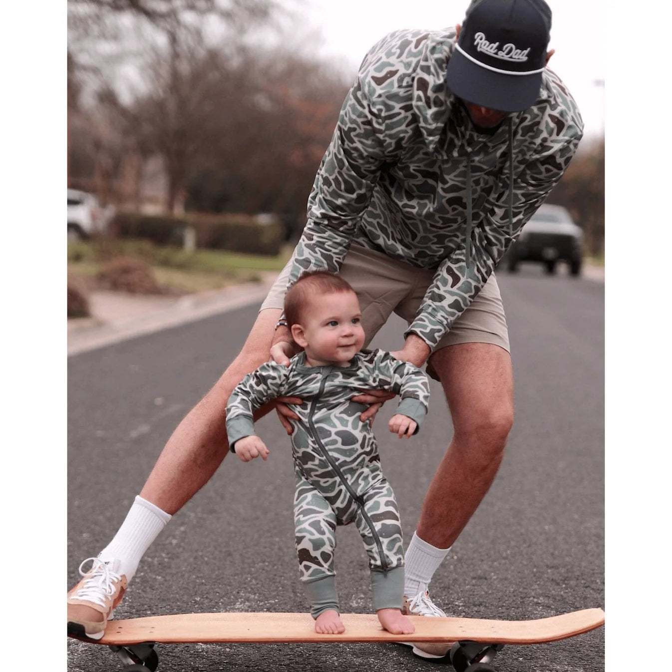 Retro Duck Camo Burlebo Baby Zip Up