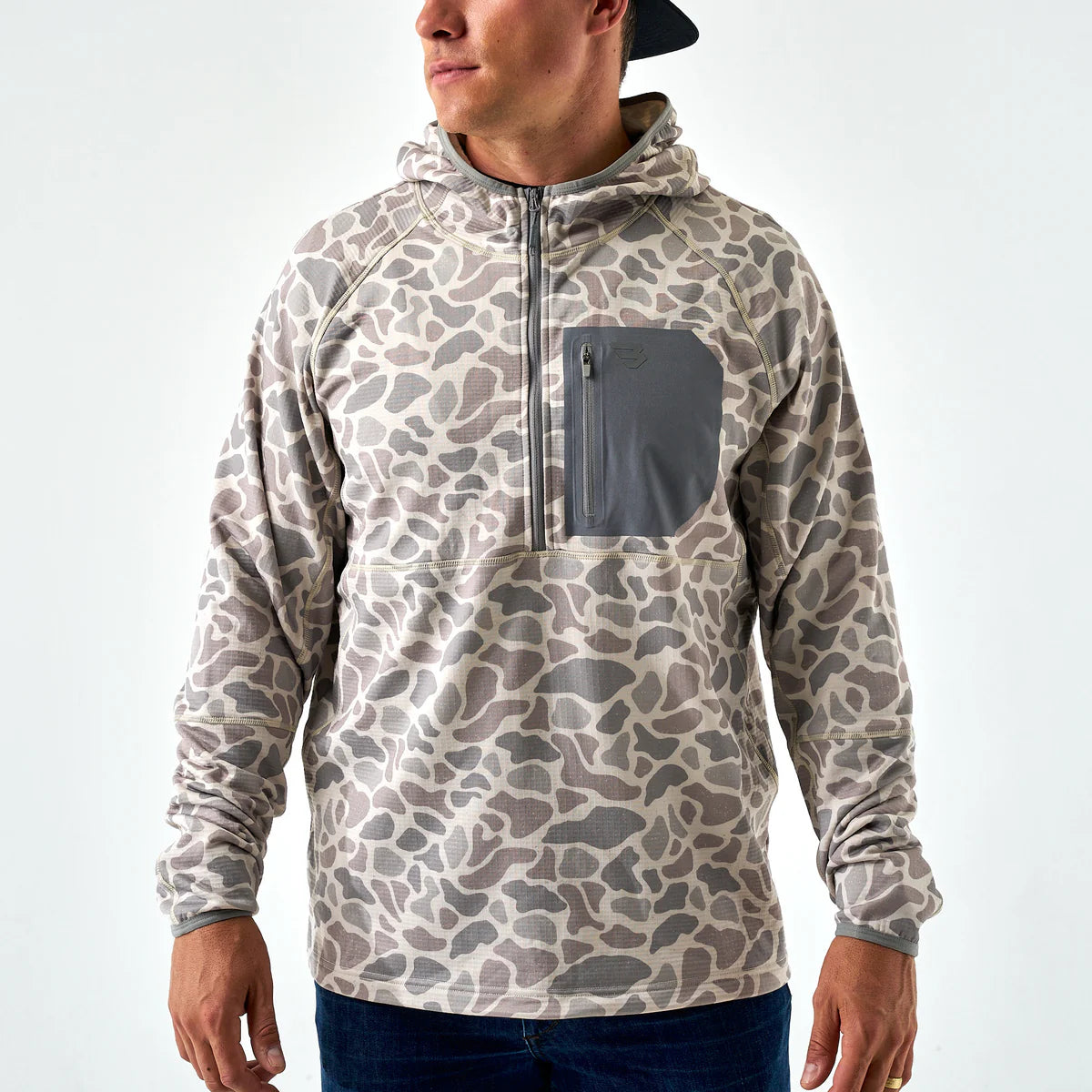 Blaze Tech Quarter Zip Classic Deer Camo Jacket