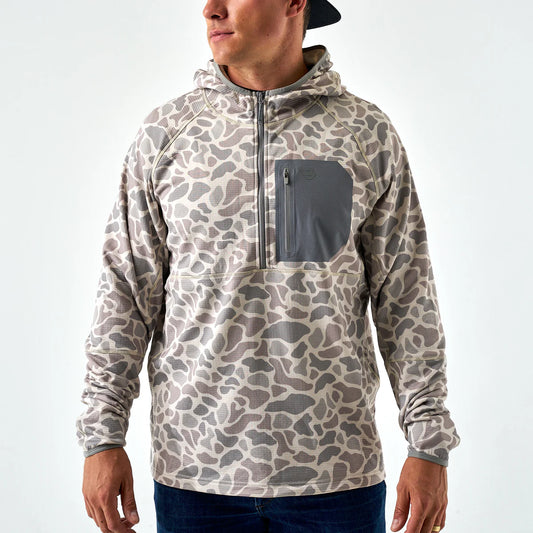 Blaze Tech Quarter Zip Classic Deer Camo Jacket