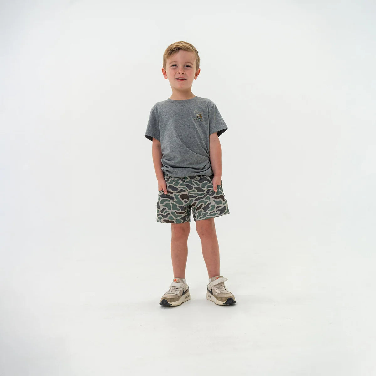 Retro Duck Youth Everyday Burlebo Shorts with Grey Pocket