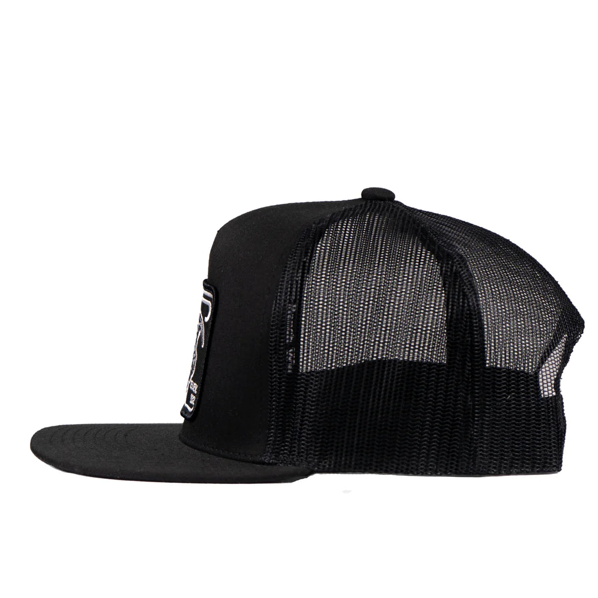 Lazy J Ranchwear Black Elevation Classic Five Panel Trucker Hat