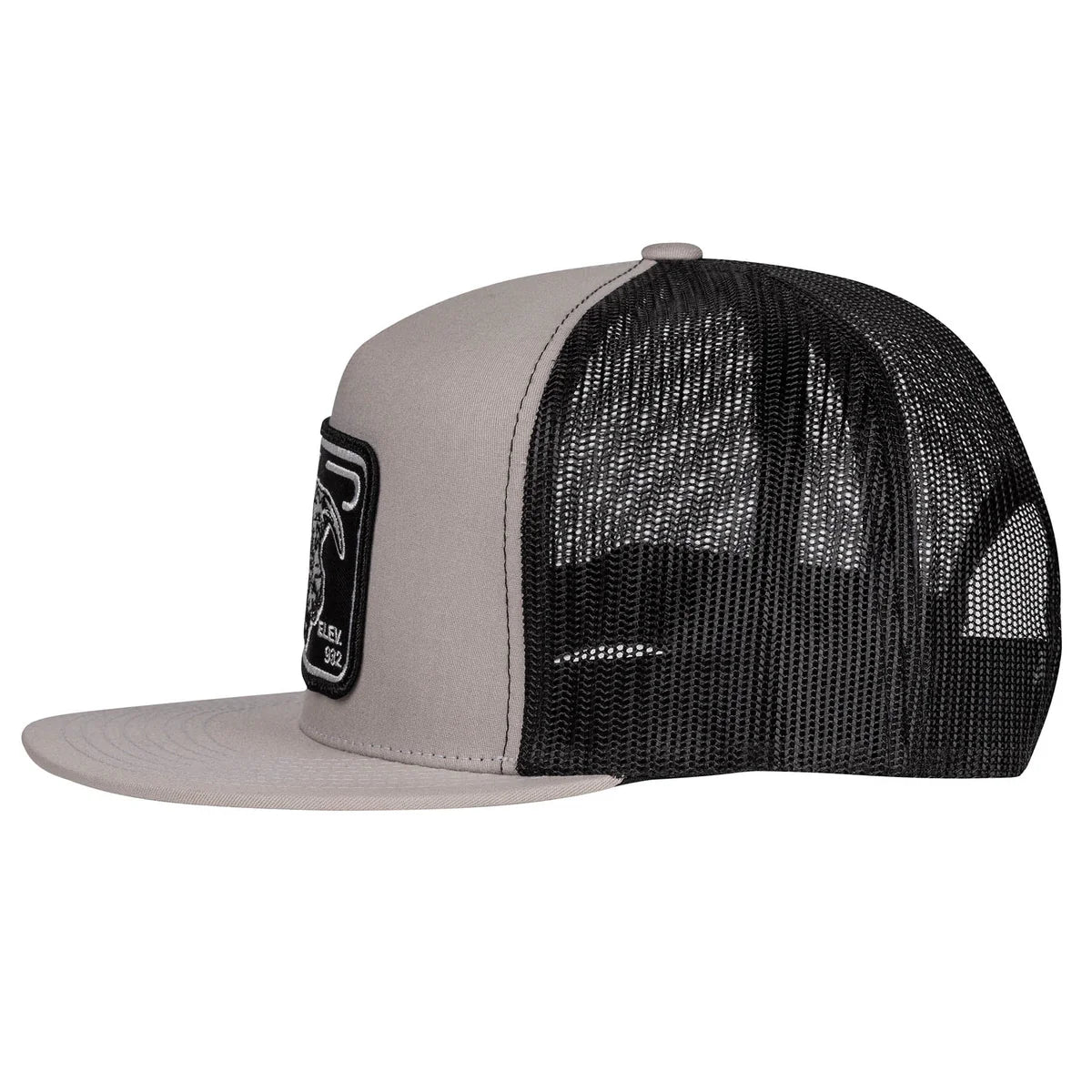 Lazy J Ranch Silver Grey & Black Elevation Classic Five Panel Trucker Hat
