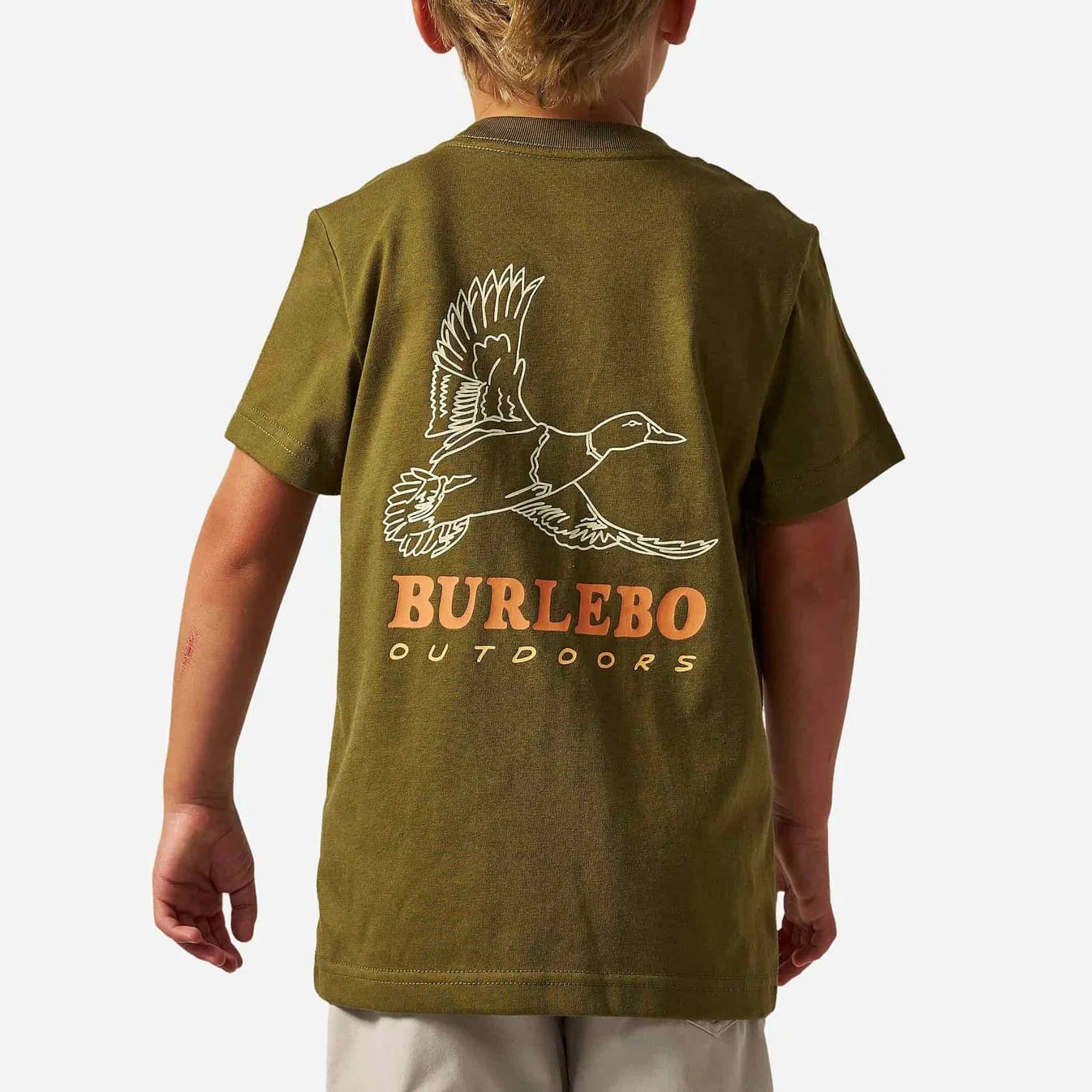 Duck Wild Hunter Green Burlebo Youth Short Sleeve T Shirt