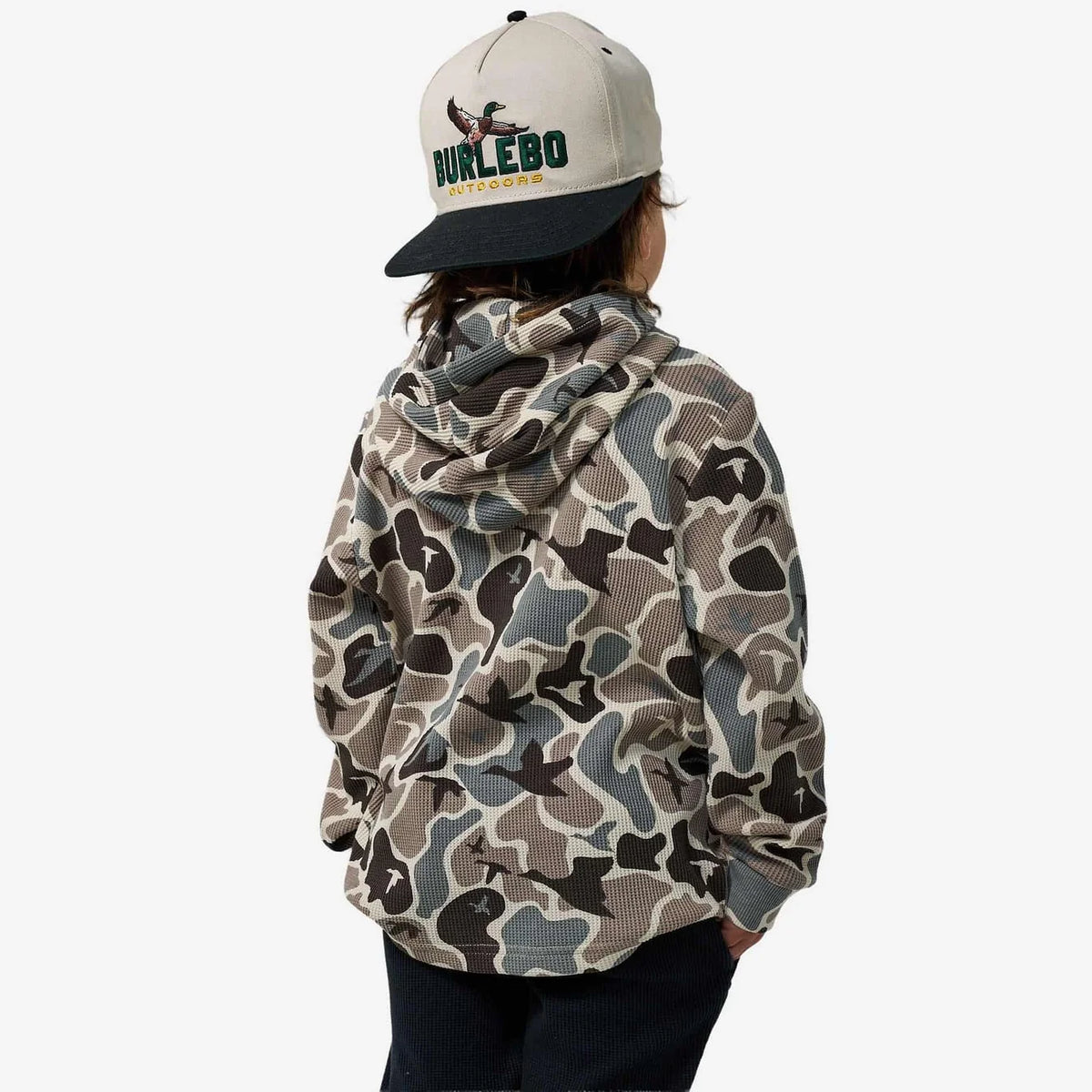 Mallard Mayhem Burlebo Youth Thermal Hoodie