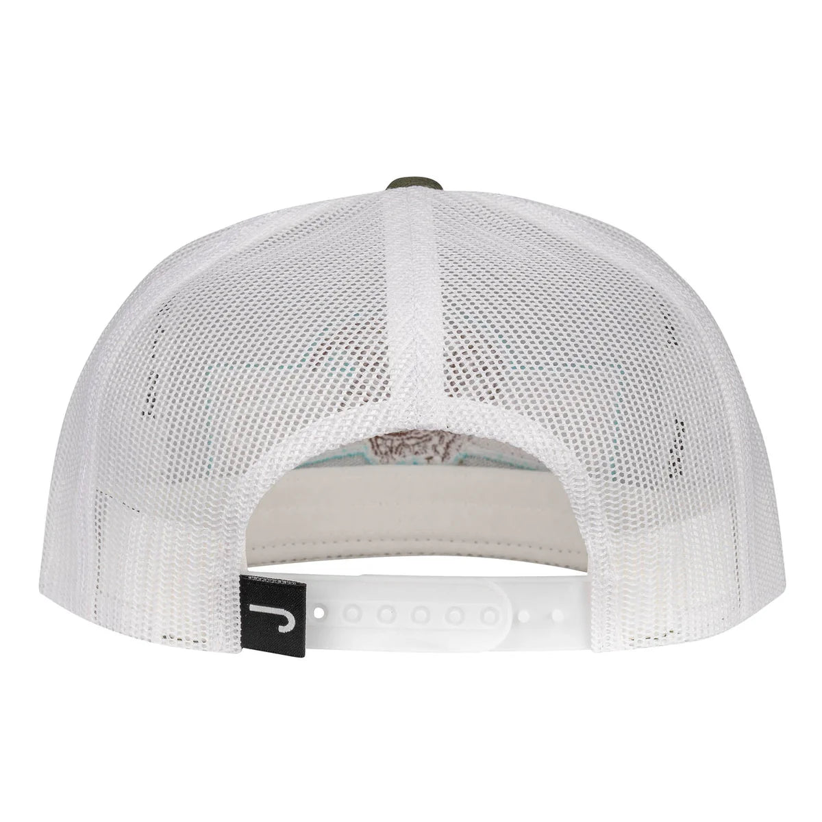 Lazy J Ranchwear Olive & White Diamond Banner Classic
Rope Trucker Hat
