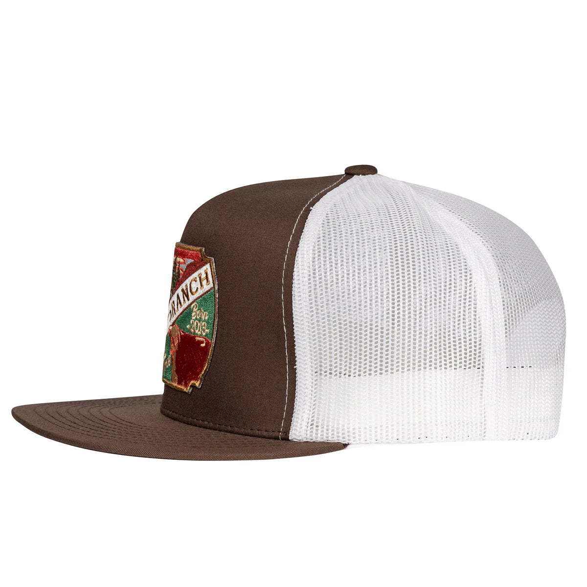 Lazy J Ranch Brown & White Desert Show Time Classic Five Panel Trucker Hat