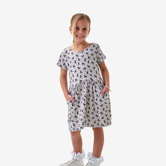 Ducks and Dogs Burlebo Youth Moxie Dress