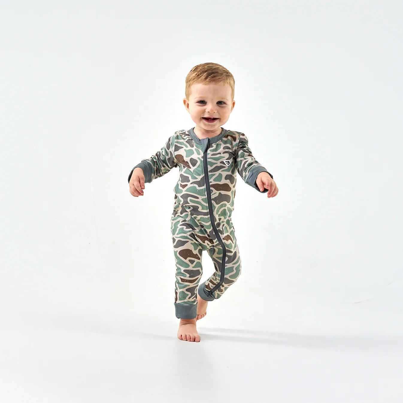 Retro Duck Camo Burlebo Baby Zip Up