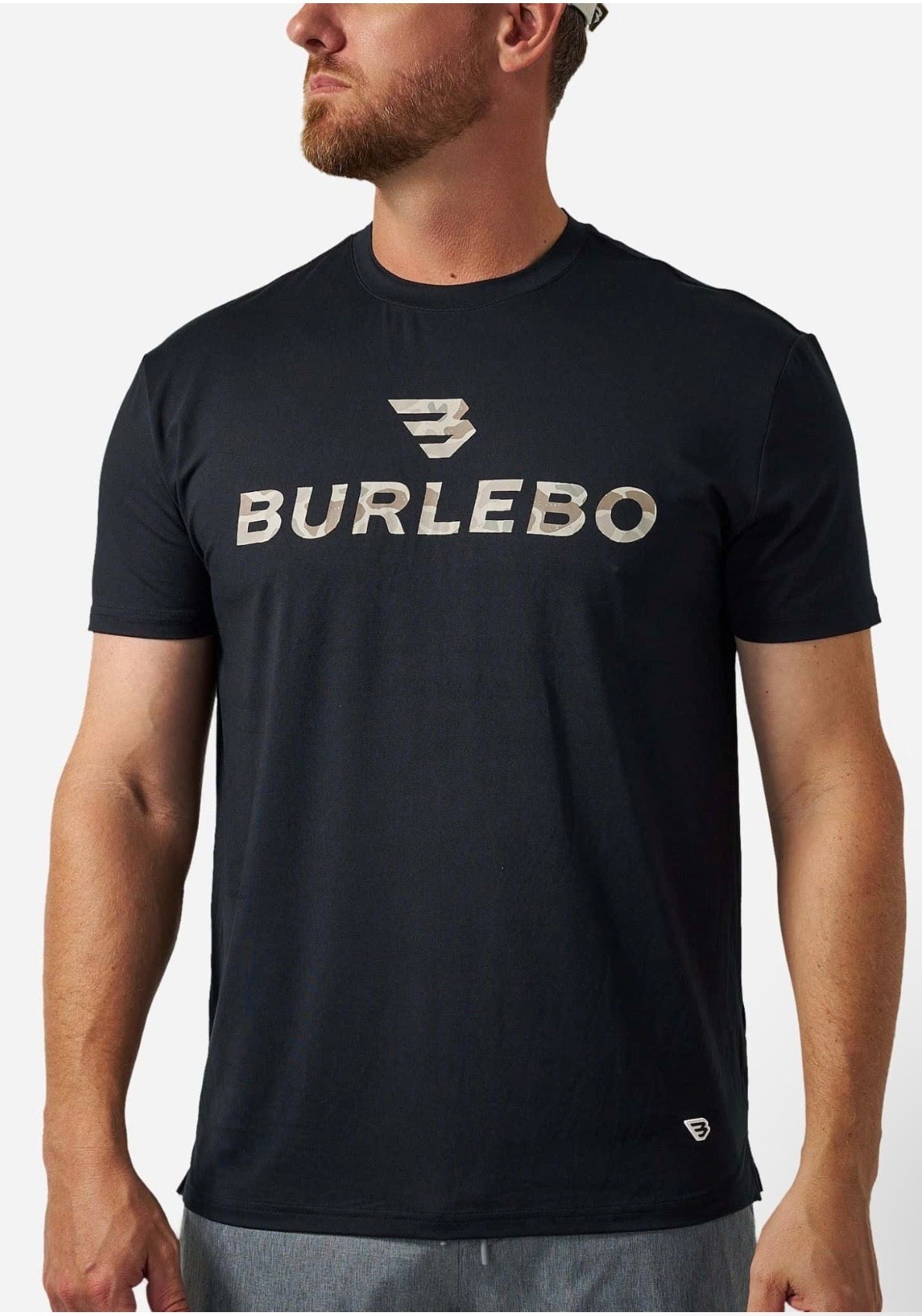 Black & Classic Deer Camo Flying B Burlebo Go To Tee Fl/ Tx