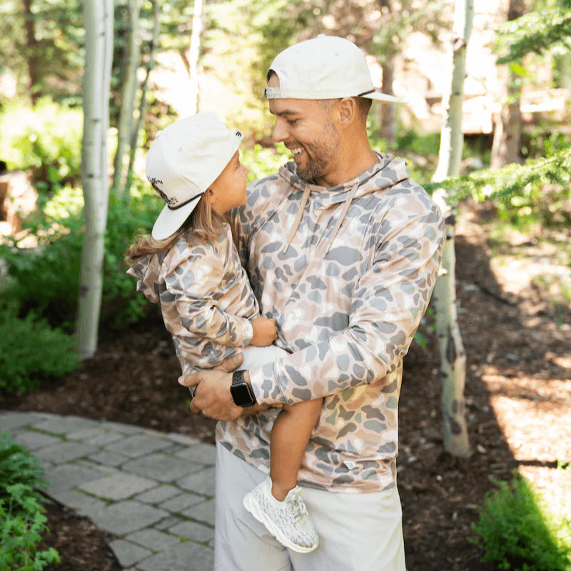 Pintail Camo Youth Burlebo Performance Hoodie with UPF 50 Sun Protection Fl