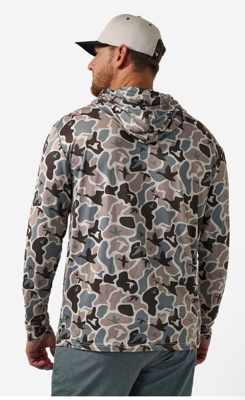 Mallard Mayhem Burlebo Performance Hoodie UPF 50 Sun Protection Fl/Tx