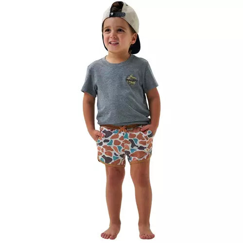 Bayside Camo Burlebo Youth Swim Trunks