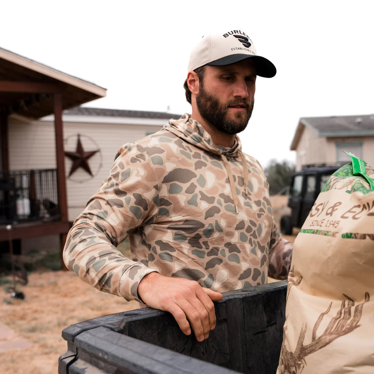 Pintail Camo Burlebo Performance Hoodie With UPF 50 sun Protection Fl/ Tx