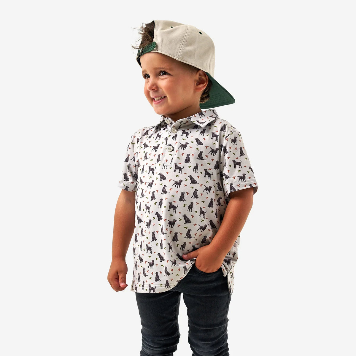 Ducks and Dogs Youth Burlebo Performance Polo Fl