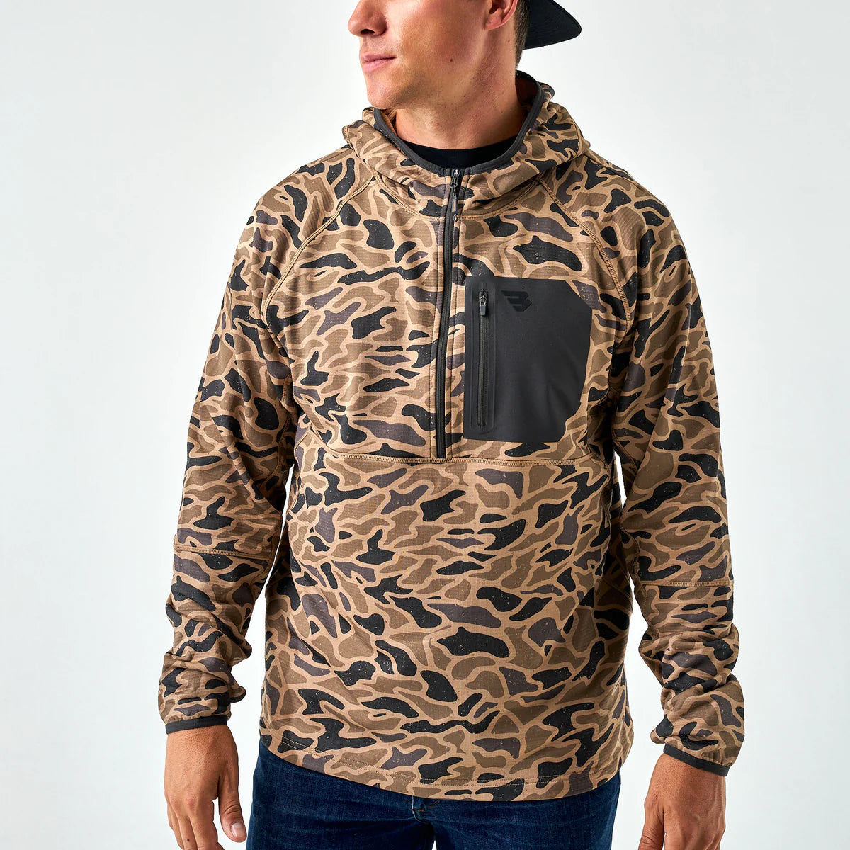 Blaze Tech Quarter Zip Gauge Camo Jacket