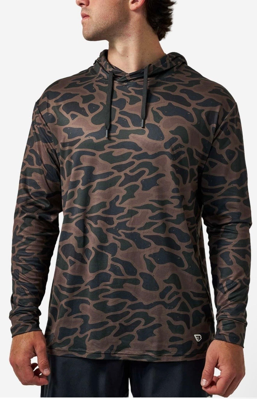 Bendita Camo Burlebo Performance Hoodie UPF 50 Sun Protection