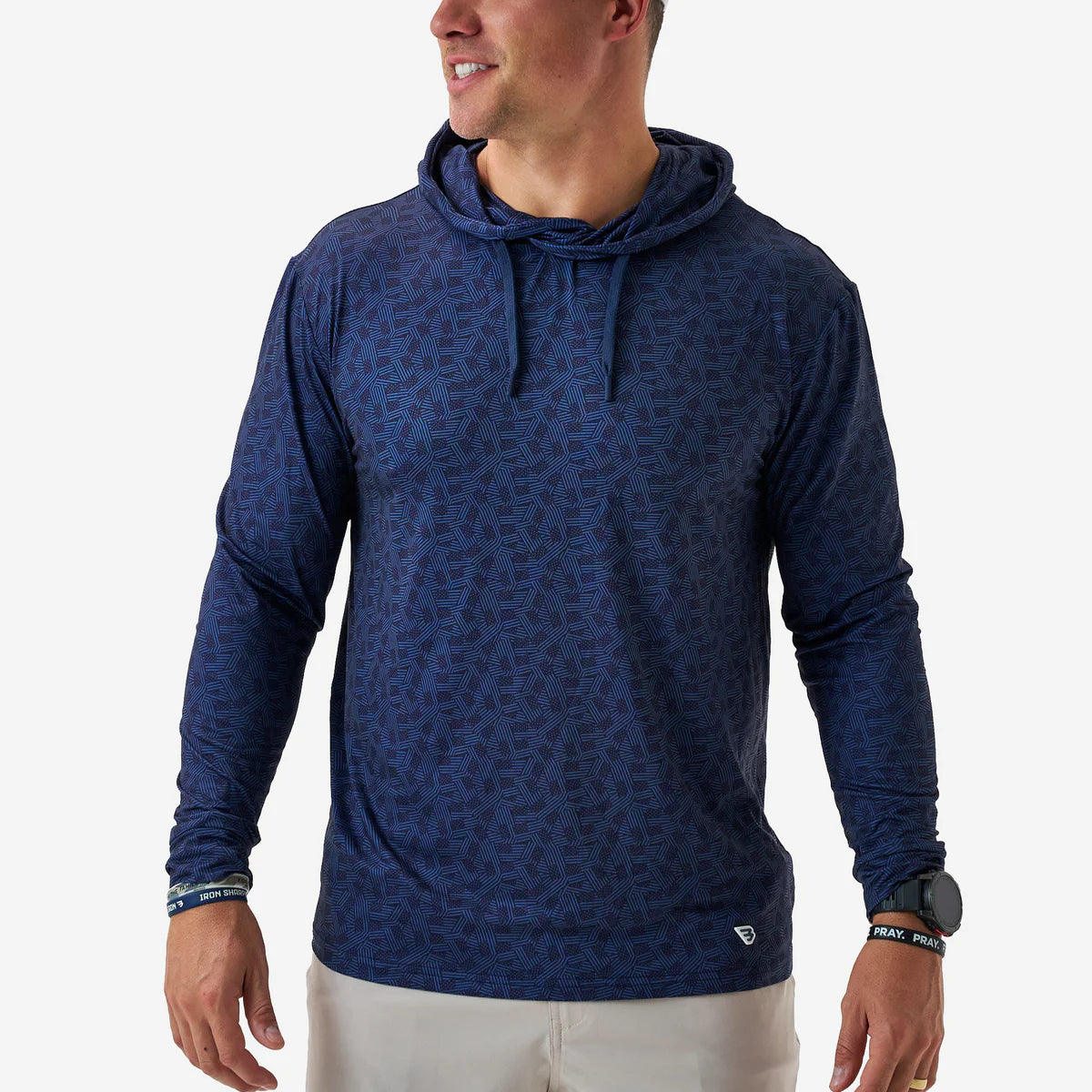 Performance Hoodie - Stars and Stripes - Navy Burlebo Fl/Tx