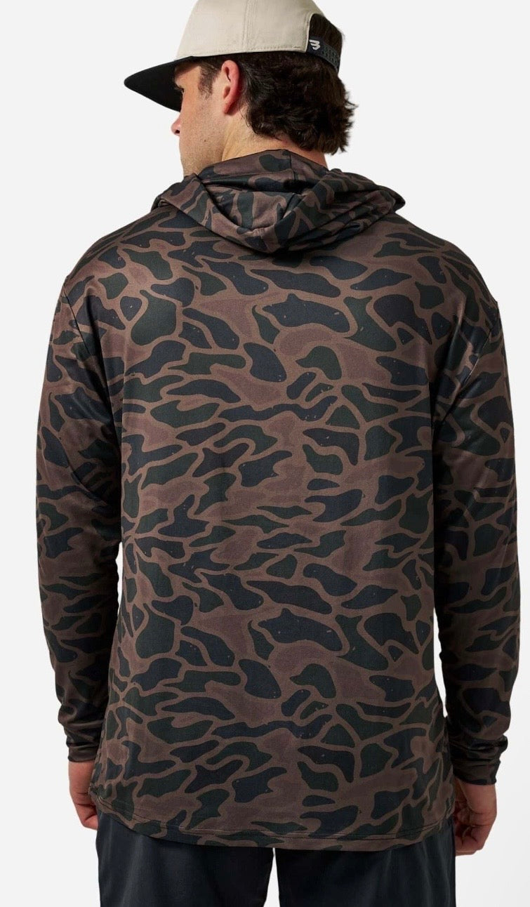 Youth Bendita Camo Burlebo Performance Hoodie with UPF 50 Sun Protection Fl/ Tx